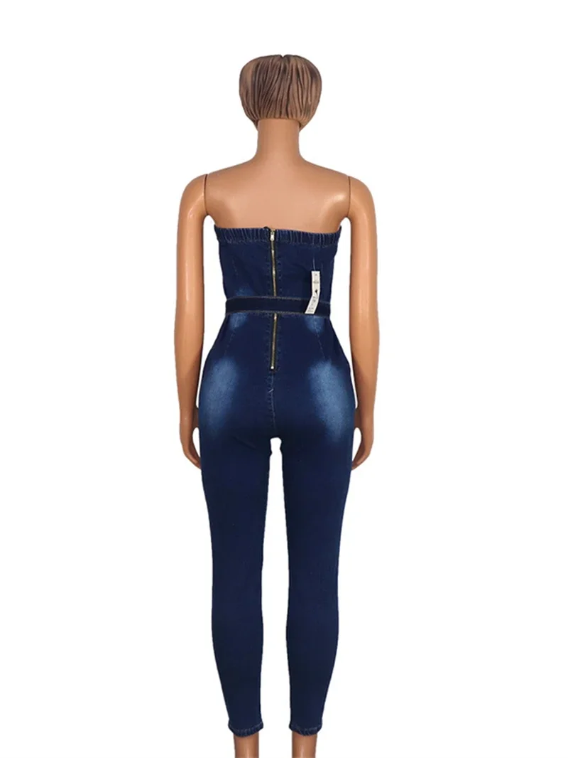 YDSH Vaqueros De Mujeres Slim Rompers Bodysuit Pantalones Jeans