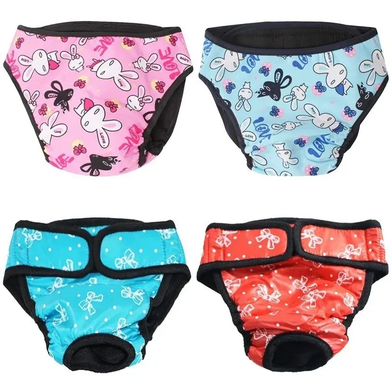 Dog Physiological Pants XS-XXL Diaper Sanitary Washable Female Dog Shorts Panties Menstruation Underwear Briefs Jumpsuit For