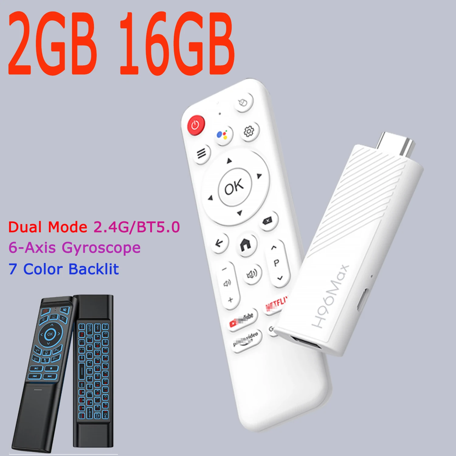 H96 Max H313 Android TV Stick رباعي النواة 4K Wifi...