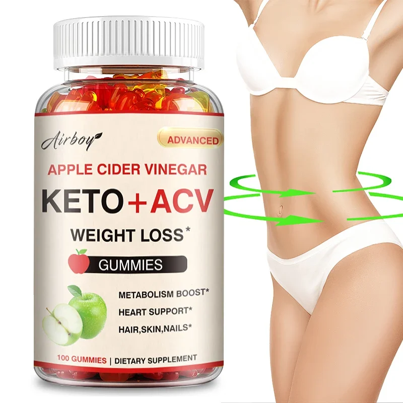 Keto + ACV Gummies-Supports Digestion, Metabolism, Detoxification and Cleansing, Boosts Energy, Suppresses Appetite