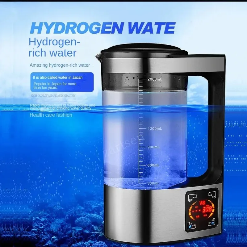 V8 Hydrogen Rich Water Maker Constant Temperature 2000ML Hydrogen Water Pitcher Maker Machine Microelectrolysis Anti Aging hydrogen water maker