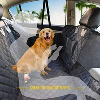 Dog Seat Cover for Back Seat, Waterproof with Mesh Window, Scratch Prevent Anti-slip Dog Bed Car Hammock, Standard 2