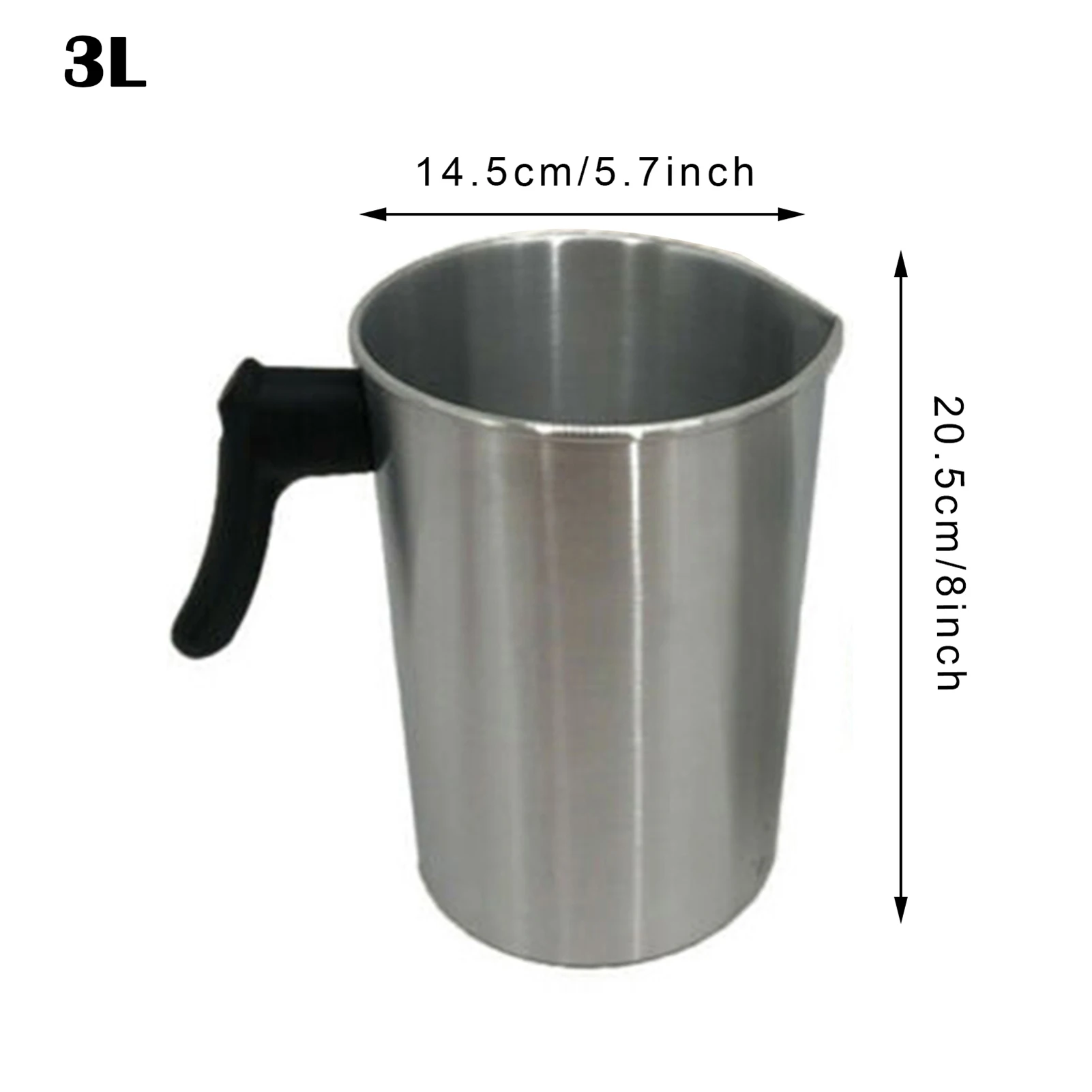 Aluminium Candle Making Pitcher Ergonomic Handle Portable Wax Melting Cup Home Candle Making Supplies 3