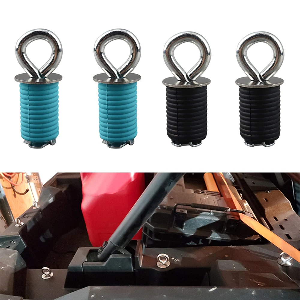 Tie Down Anchors for Polaris Ranger ATV UTV General Bed Lock And Ride Knob Cargo Racks Fastener Anchors wanyifa titanium ti bolt m5x10 12 15 20 25 30 35mm torx t25 head screws for ride modification fastener