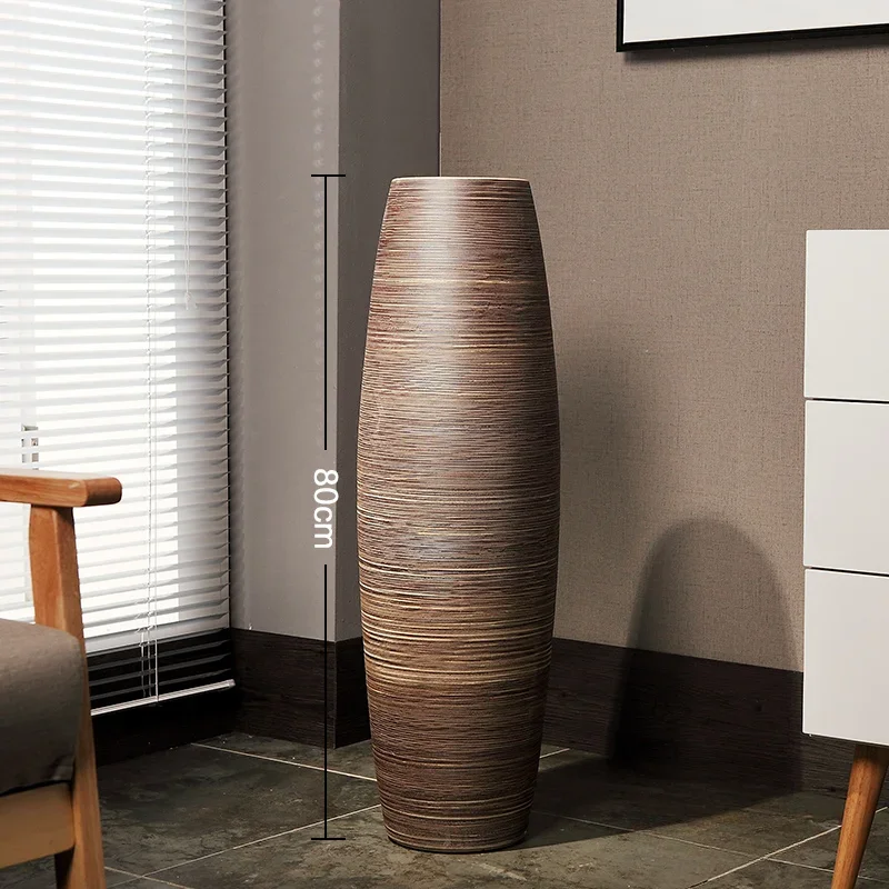 Nordic Design Floor Vase Hydroponic Flower Pot Arrangement Flower Large Vase Creative Living Room Home Decoration Floreros FYVS 5