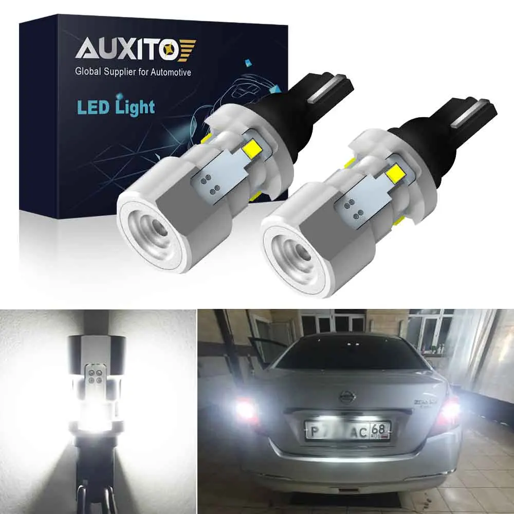 

AUXITO 2Pcs W16W LED Error Free T16 T15 LED Light Bulbs Canbus 912 921 Bulb Car Backup Reverse Lights Auto Lamp 12V 6500K White