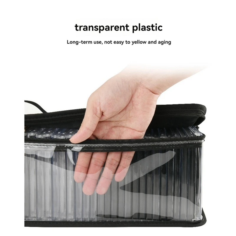 L19-CD Storage Bag Transparent TPU Dust Proof Storage Bag Home DVD Disc Portable Boxes Album Game Disc Box cd dvd storage bag