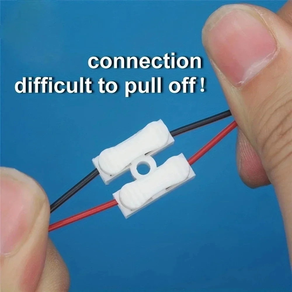 Wire connectors 20pcs Nenhuma solda solda r&aacute;pida 2P cabo fio conector nenhum parafuso bloco terminal bra&ccedil;adeira de mola
