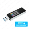 JEYI Power Meter LCD USB Tester 0-3A 3.7-30V USB Multimeter Voltage Current Test Detector  Multi-function Display Capacity 6