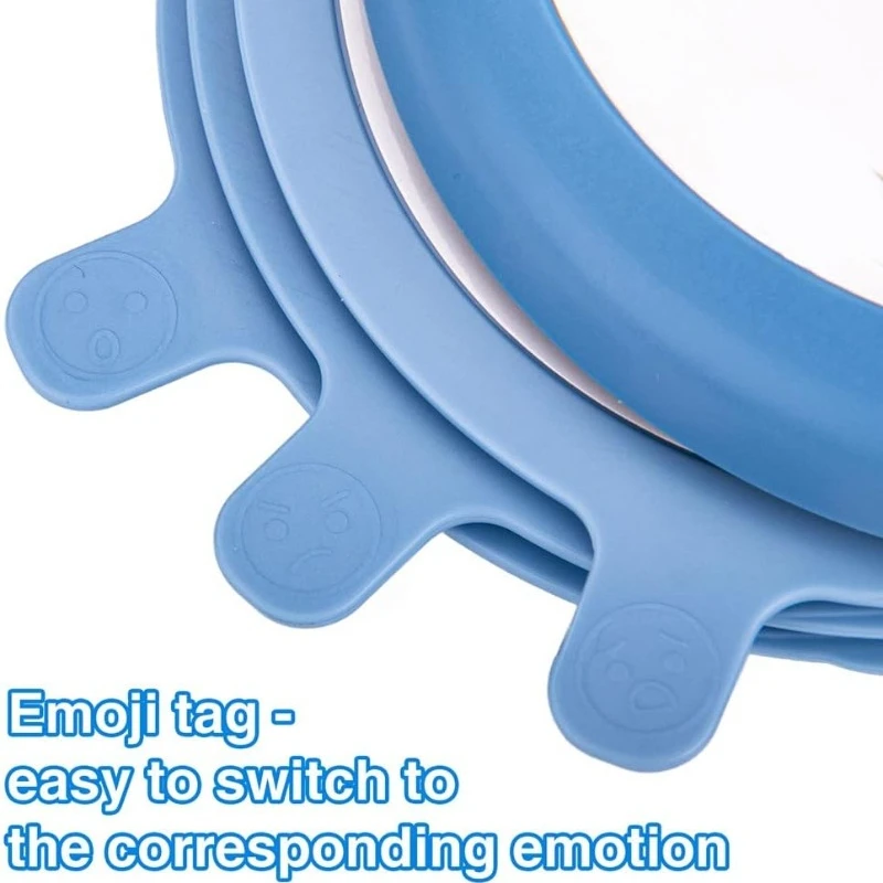 Kids Emotional Imitation Expression Mirror Early Education Puzzle Development Card 6 Emotional Simulation Learning Toy for Kids 6