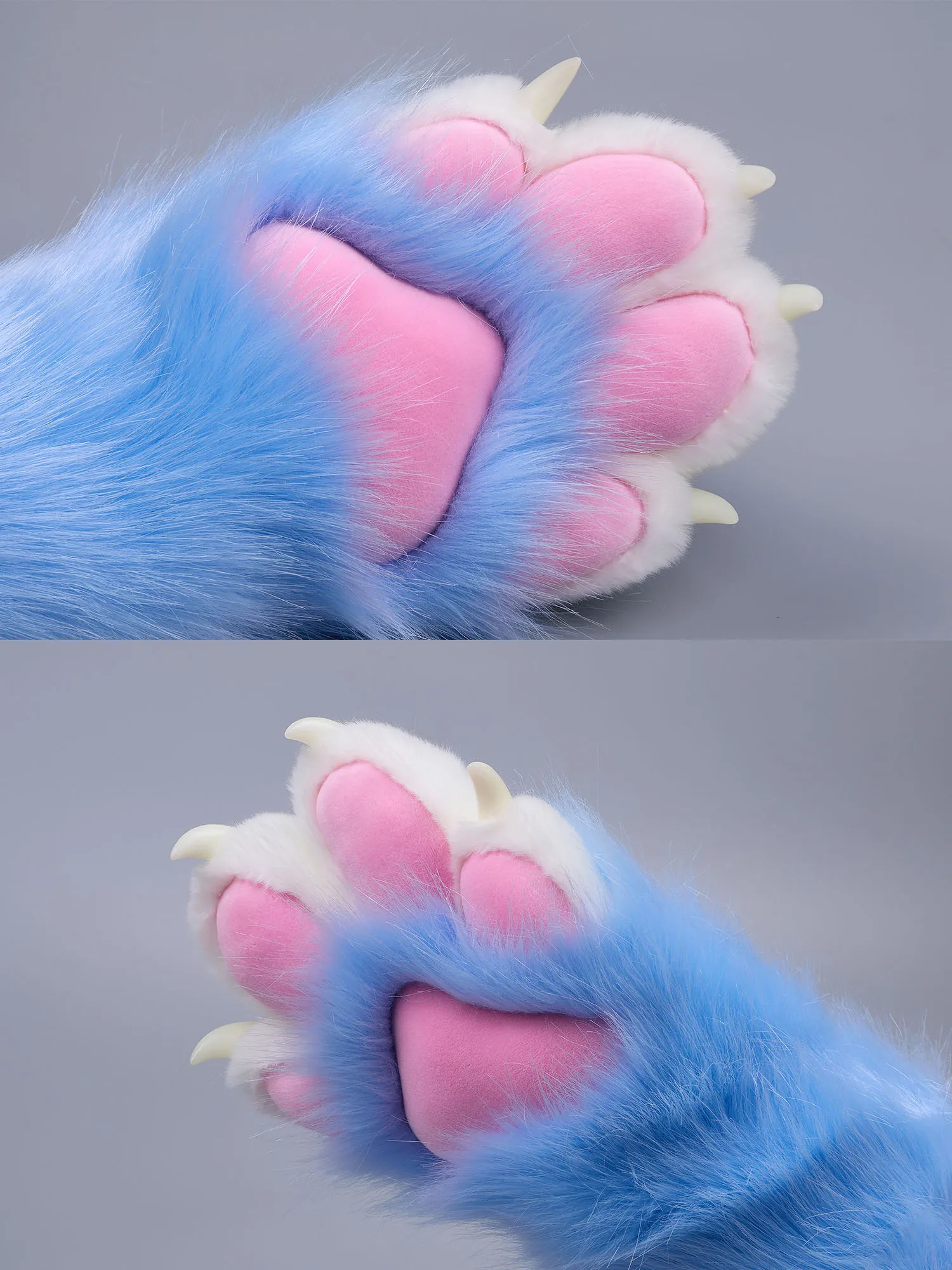 Cosplay Costumes Cosplay Gloves Kigurumi Pajamas Kig Fursuit Kigurumi Furry Animal Claws Nails Gloves Cosplay Costume Wearable Furry Animal Paw Cosplay Props Performance props