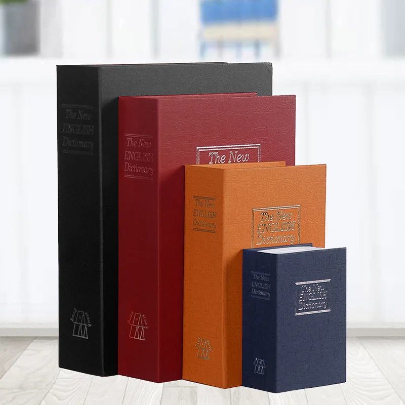 Mini Safe Box Piggy Bank Secret Book For Coin Money Stash Security Hidden Safes Cash Money Storage Jewellery Key locker