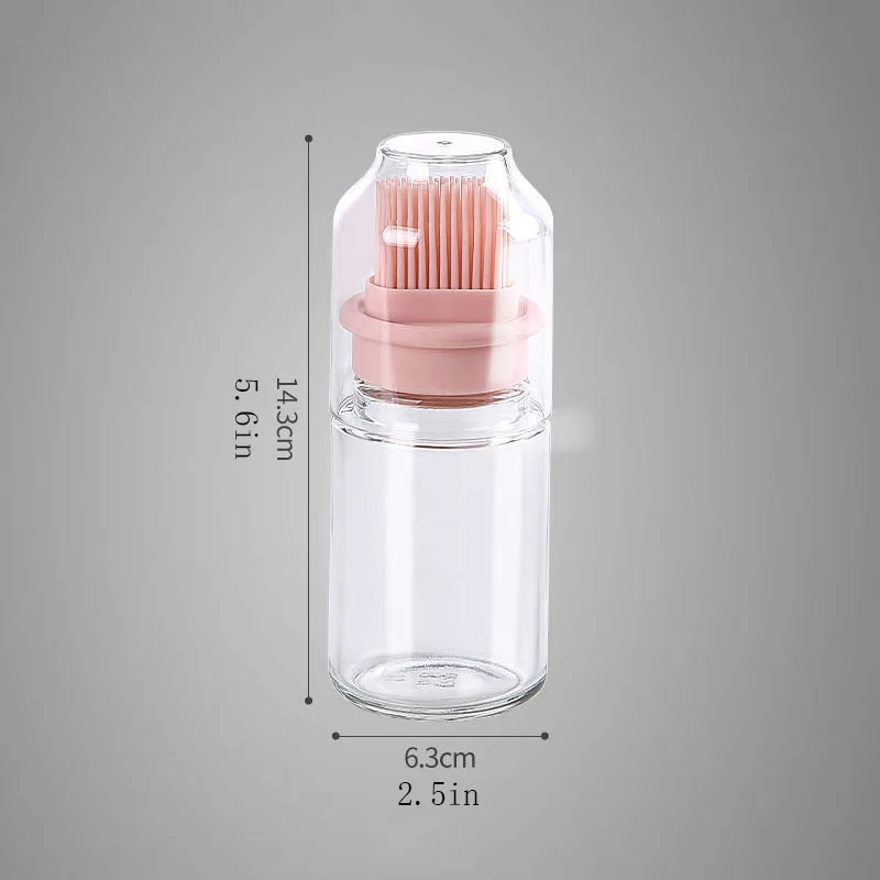 Glass Oil Dispenser Oil Brush for Cooking Baking Grilling glass oil bottle