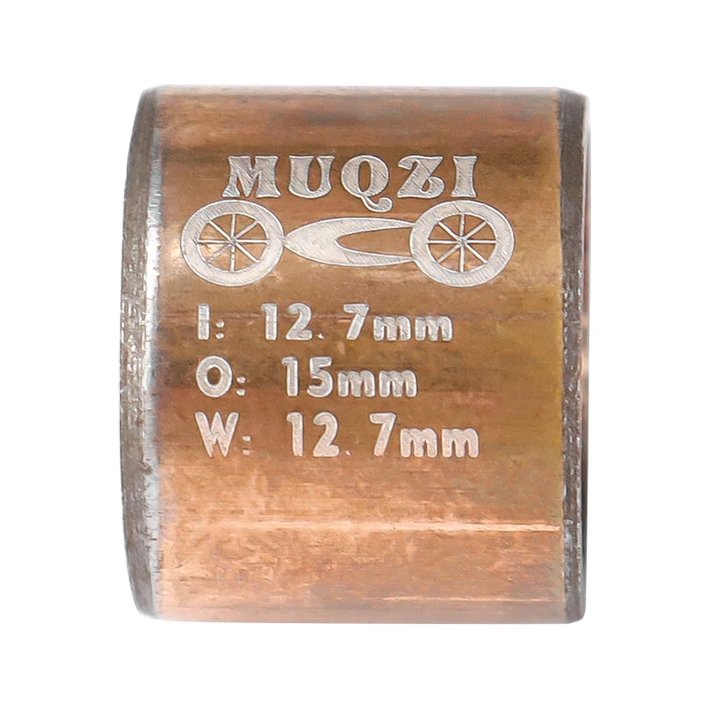 Douille en cuivre et téflon pour amortisseur arrière de vélo, 2 pièces,  12.7x15mm, accessoires pour vtt