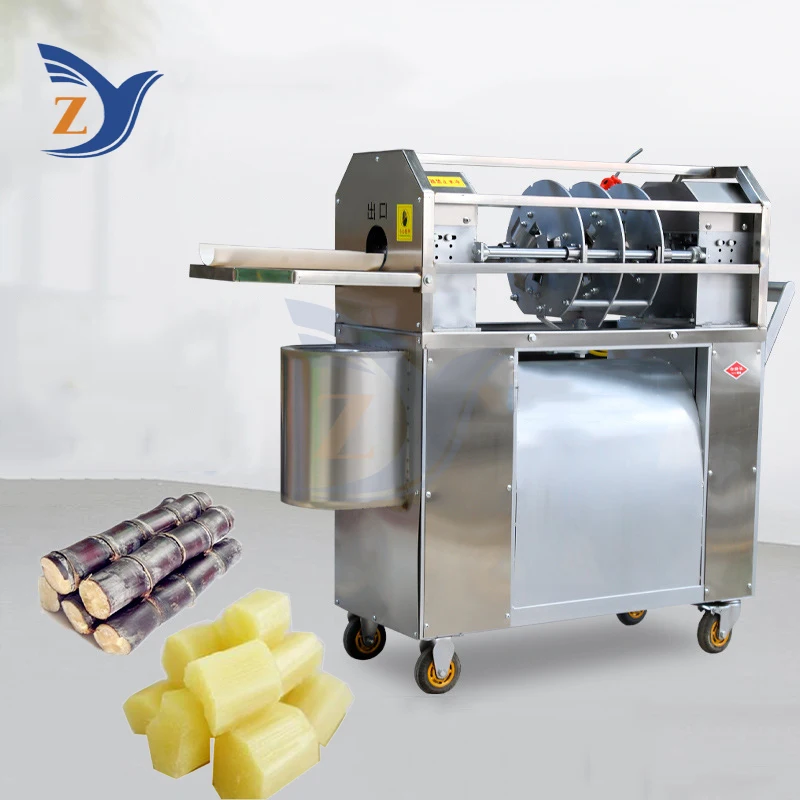 Cane Peeler Machine 750W Stainless Steel Electric Cutting Cleaning All-in-one Commercial Peeling Integrated Imitation of Manual 2