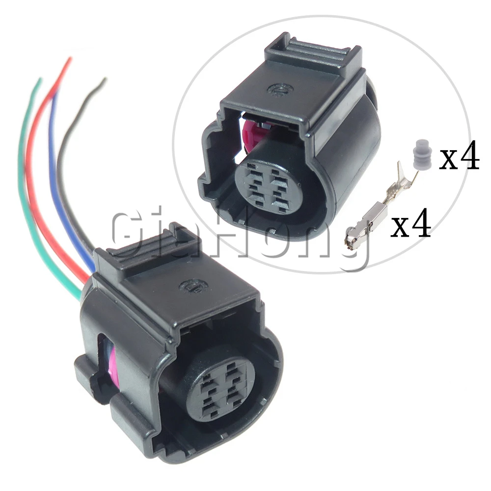 

1 Set 4 Ways 4H0 973 712 AC Assembly Sensor Plug for VW Audi 4H0973712A Car Waterproof Wire Cable Socket Electrical Connectors
