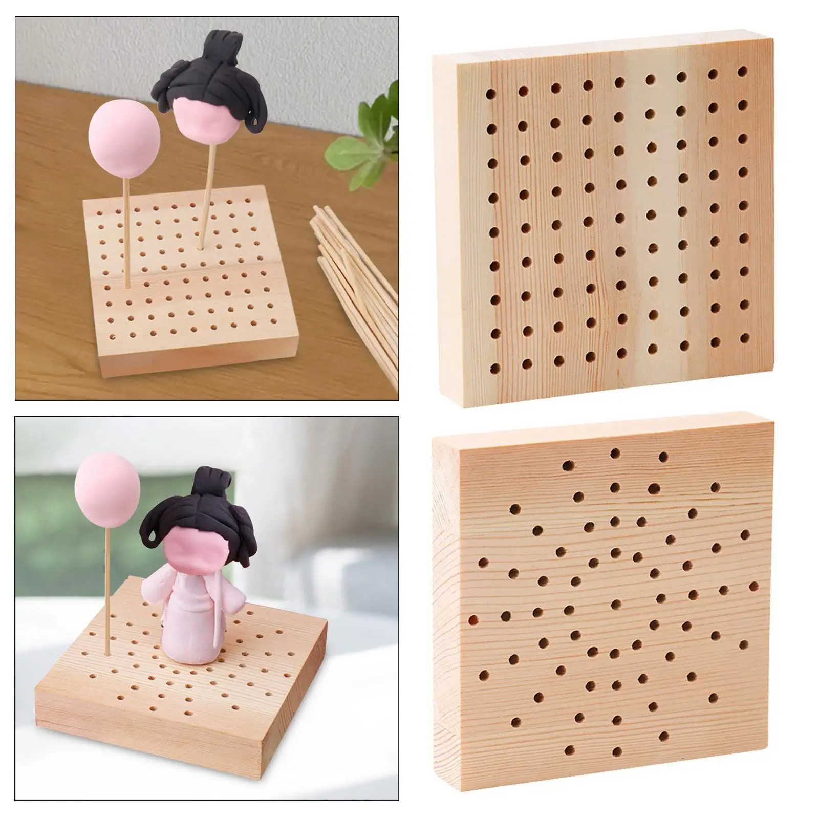 도자기 클레이 플러그 보드 클레이 플레이트, 수제 도자기 인형, 거치대 그림 조각 클레이 피규어 디스플레이 랙, 상점 용품