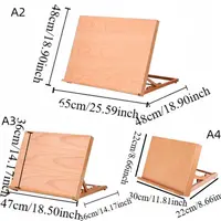 Fashion Folding Beech Wood Table Easel Multifunction Professional Art Painting Easel Adjustable Portable Sketch Easel Artists 5