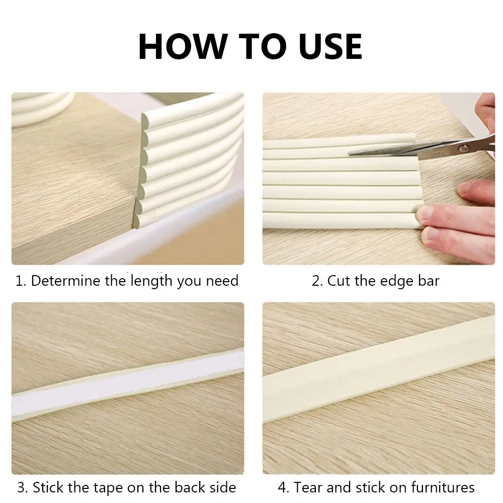 16 Colors 2M Baby Safety Desk Edge Guard Strip Table Corner Protector Kids Collision Cushion Foam Bumper Free Tape