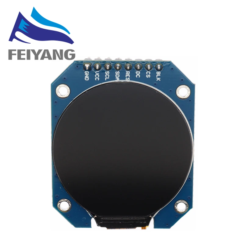TFT LCD ÷   RGB 240x240, GC9A01 ̹, 4 ̾ SPI ̽, 240x240 ػ  PCB, DC 3.3V, 1.28 ġ