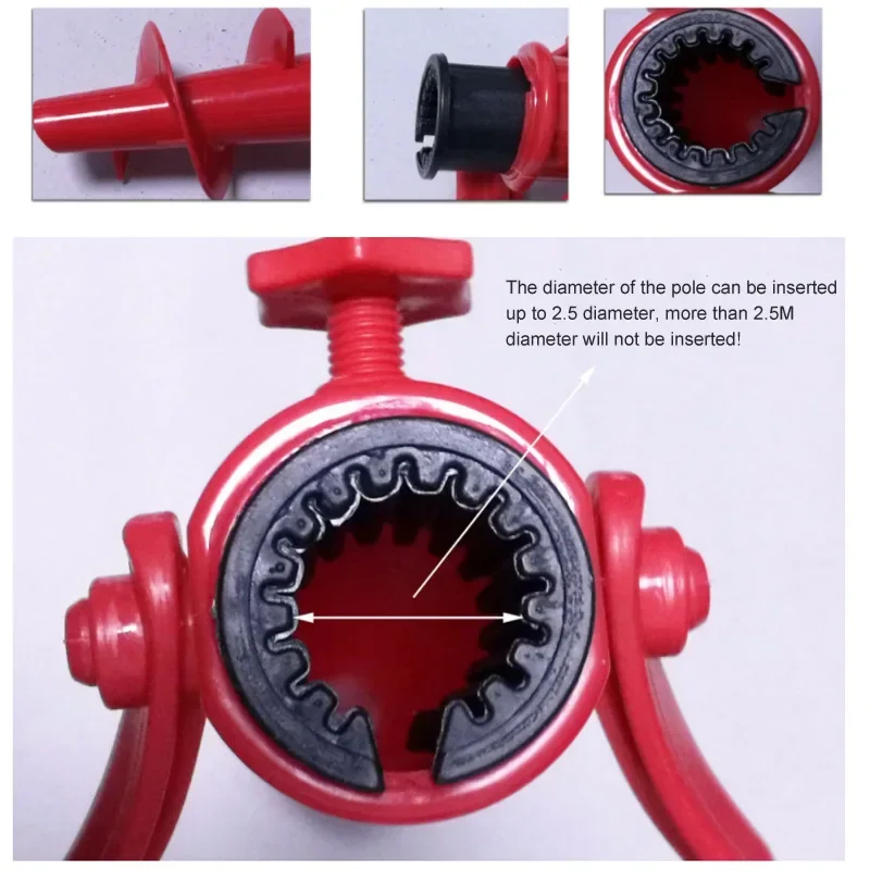 Sun Beach Fishing Stand Rain Gear Garden Patio Parasol Ground Anchor Spike Umbrella Stretch Stand Holder 1 Pcs