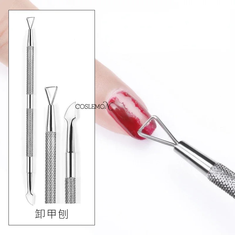 Cuticle Pusher Stainless Steel Double Head Nail Polish Remover Dead Skin Peeler Pusher Stick Rod Clean Manicure Nail Art Tool nail care kit,manicure tools,manicure pedicure kit,manicure set,nail art pusher,nail manicure tools,manicure pedicure tools,cuticle pusher,dead skin remover