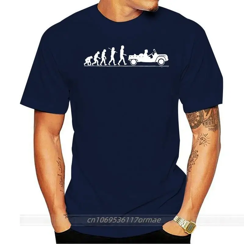 

Evolution of Man. Mehari classic car t-shirt cotton tshirt men summer fashion t-shirt euro size