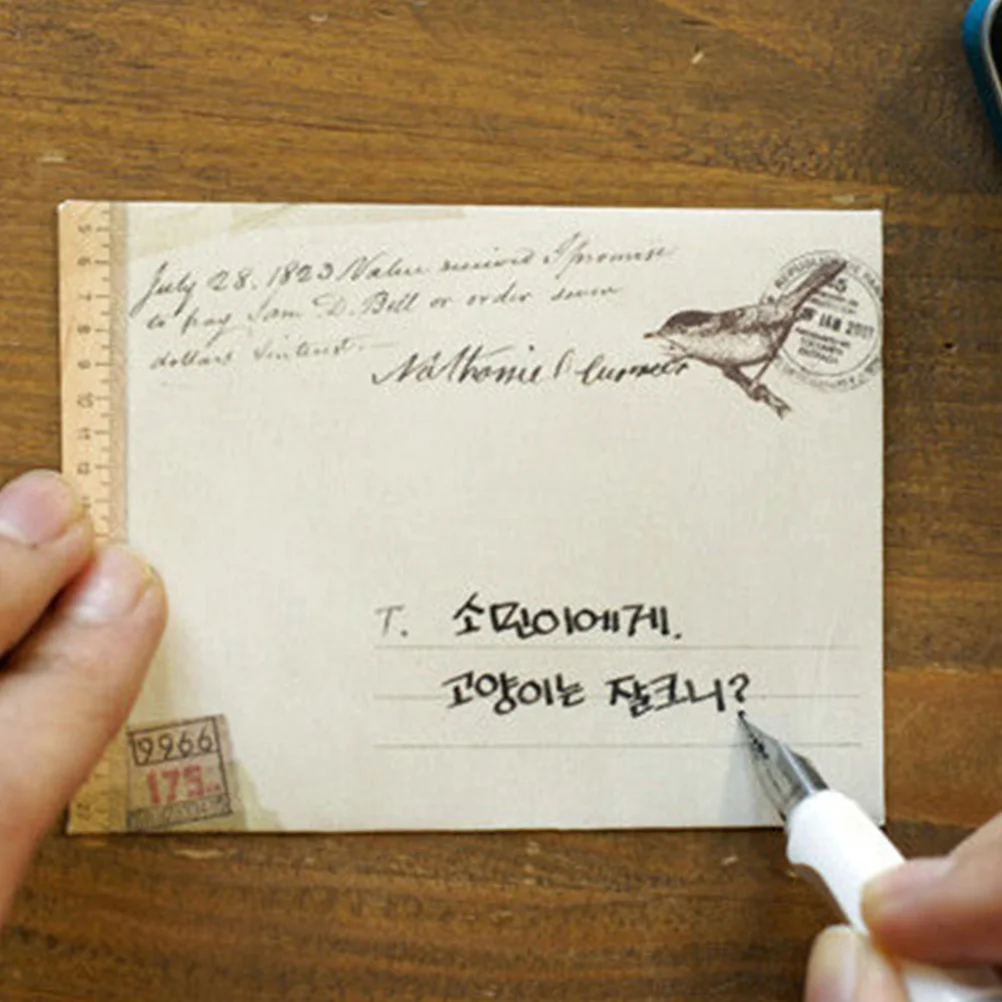 Retro Envelopes Lightweight Paper Practical Storage Small Envelope Business Card Letter Printing Products 48 Pcs