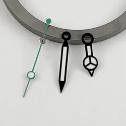Rose Gold & Silver Watch Hands with Green Luminous Finish (NO.17 Black Green)