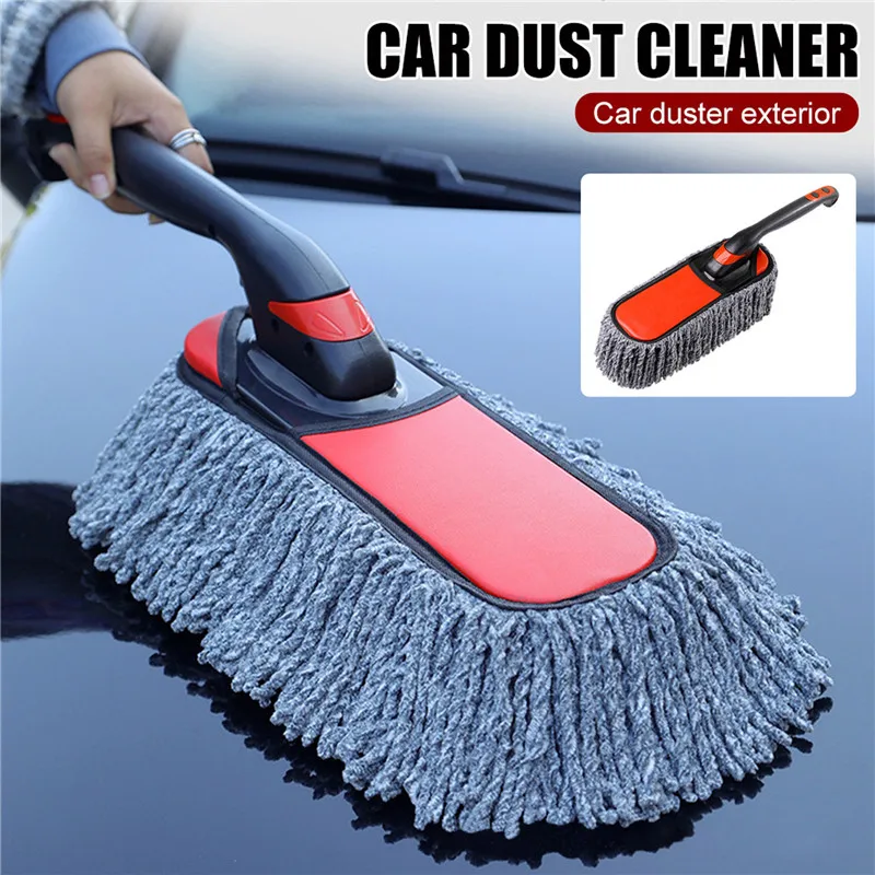 

Car Cleaning Tool Car Duster Exterior with Extendable Handle Dust Remover Soft Non-Scratch Cleaning Brush for Car Home Dusting