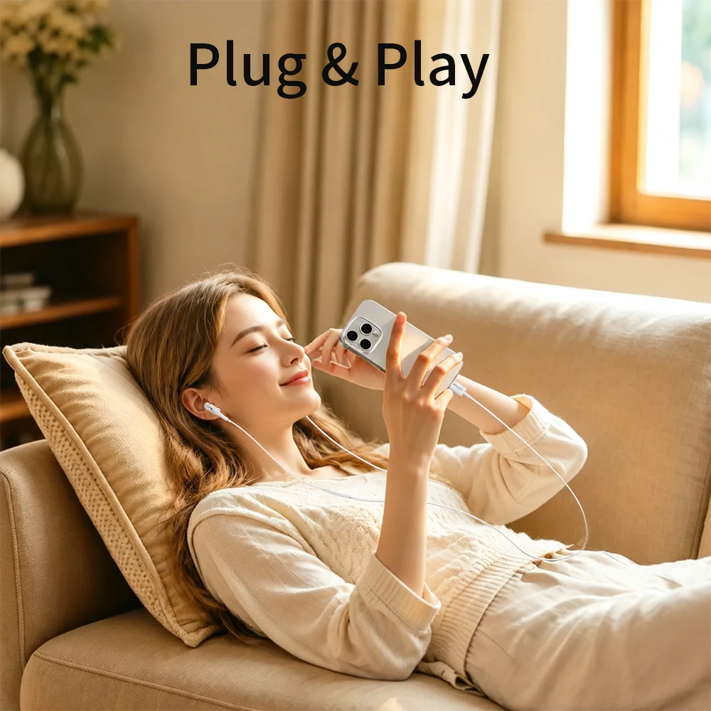 Versatile Wired Headphones with Microphone