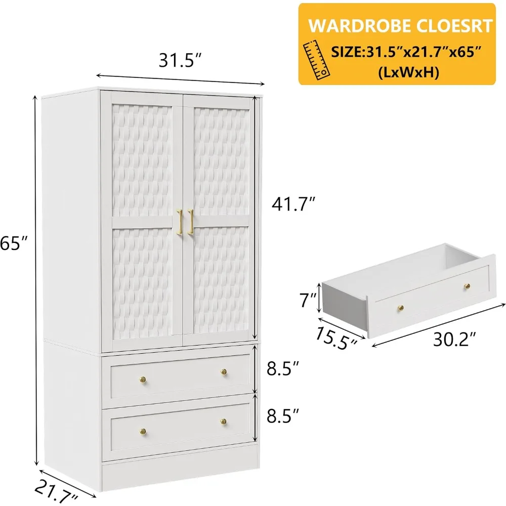 Stylish Armoire Storage Cabinet