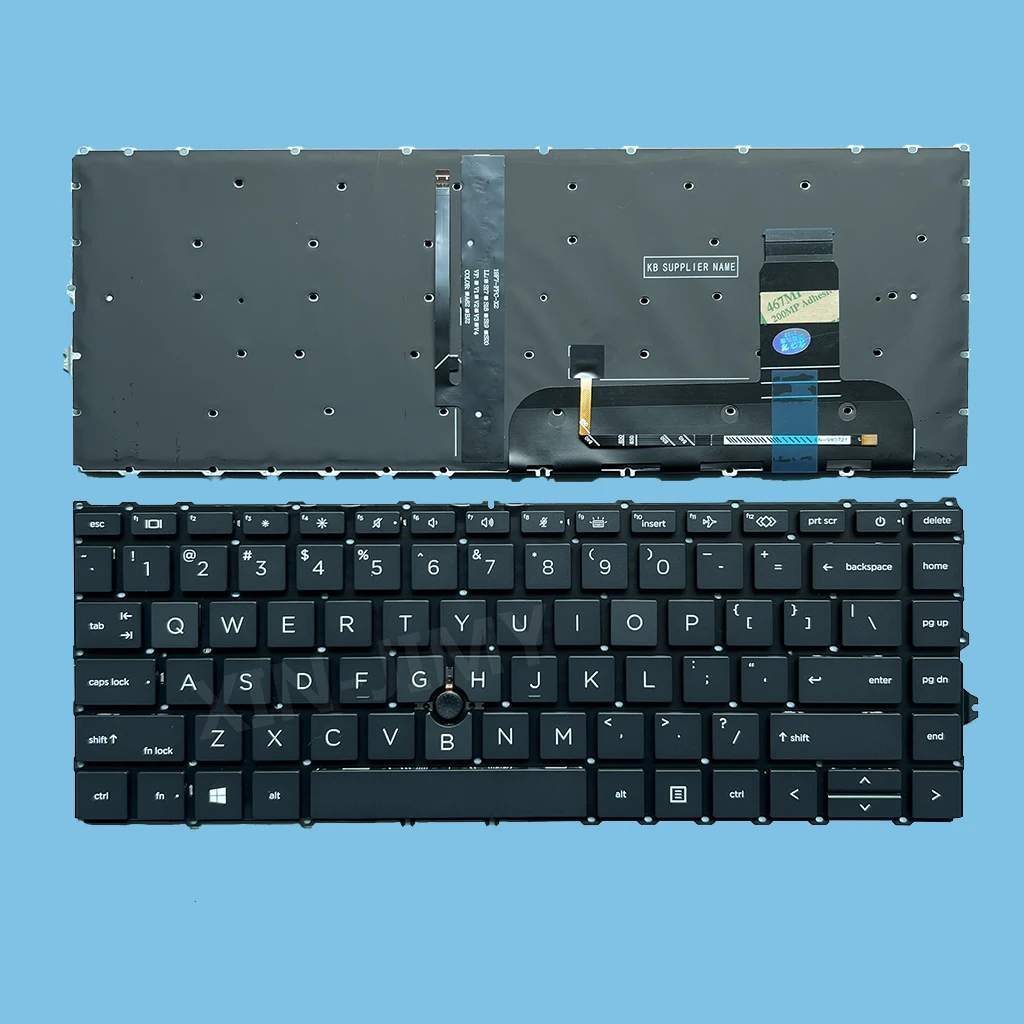 

840 G7 US Spanish Brazilian Keyboard For HP EliteBook 840 G8 840 G7 845 G7 745 G7 745 G8 Laptop Backlit Point