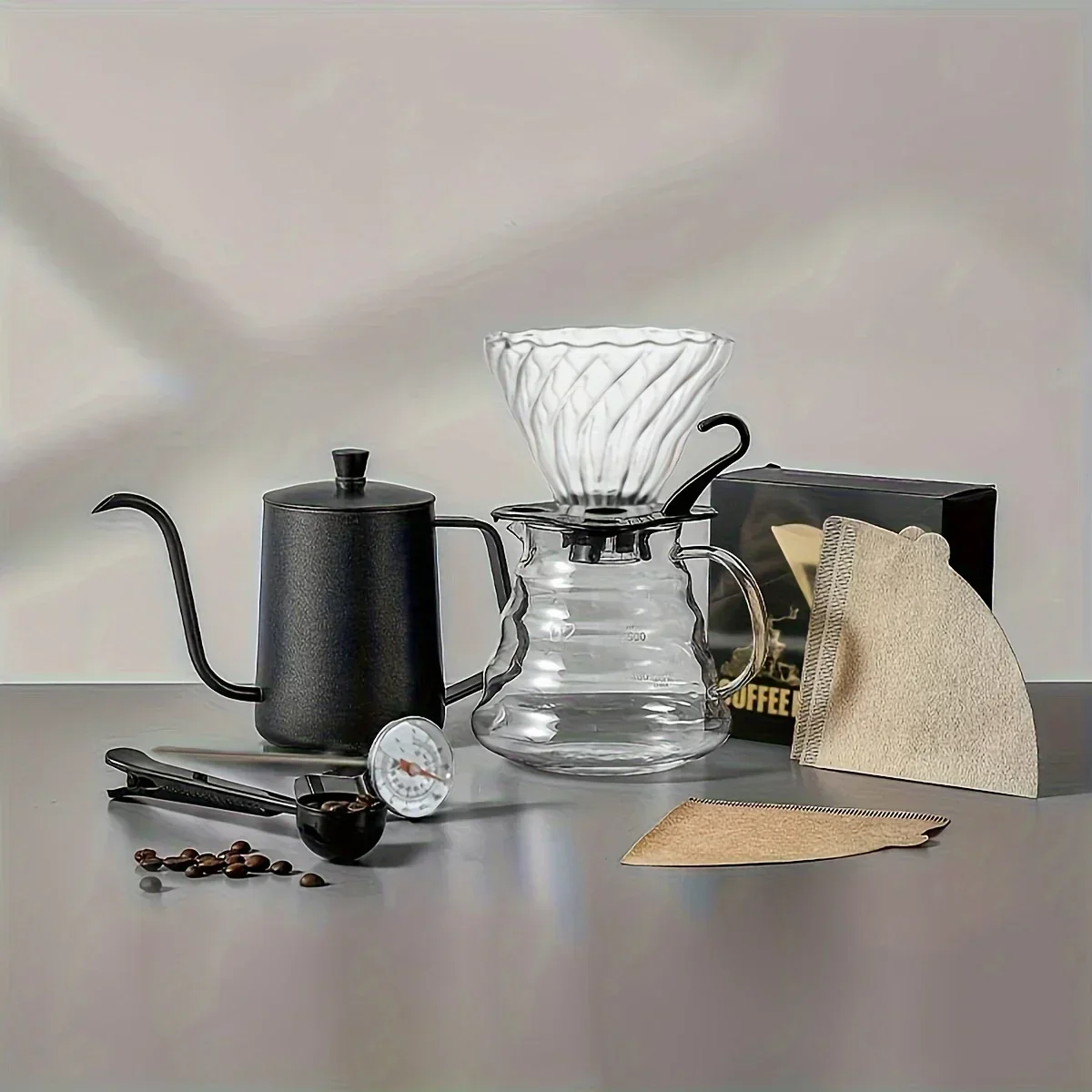 Portable Coffee Set 7 Pieces - طقم قهوة محمول 7 قط...
