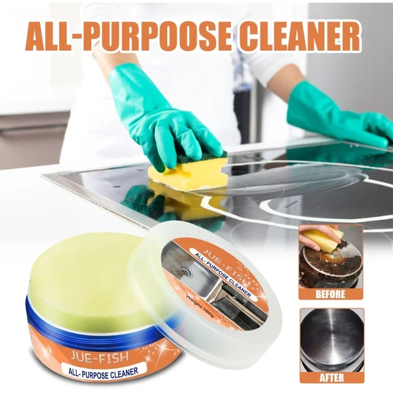 Multipurpose Kitchen Cleaner Multipurpose Household Stain Remover Supplies for Kitchen Tableware Cleaning Accesory