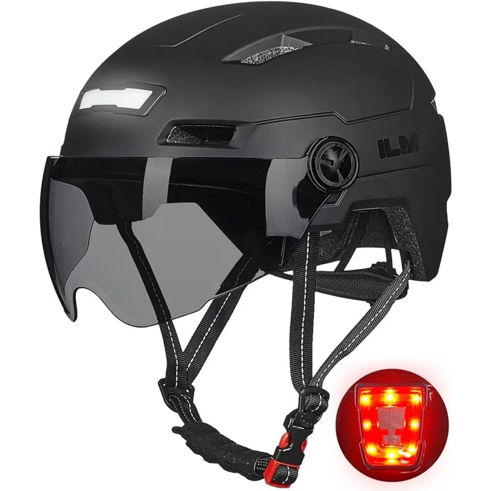 Casco Mtb Casco De Bicicleta Con Luz Led Recargable Para Adultos