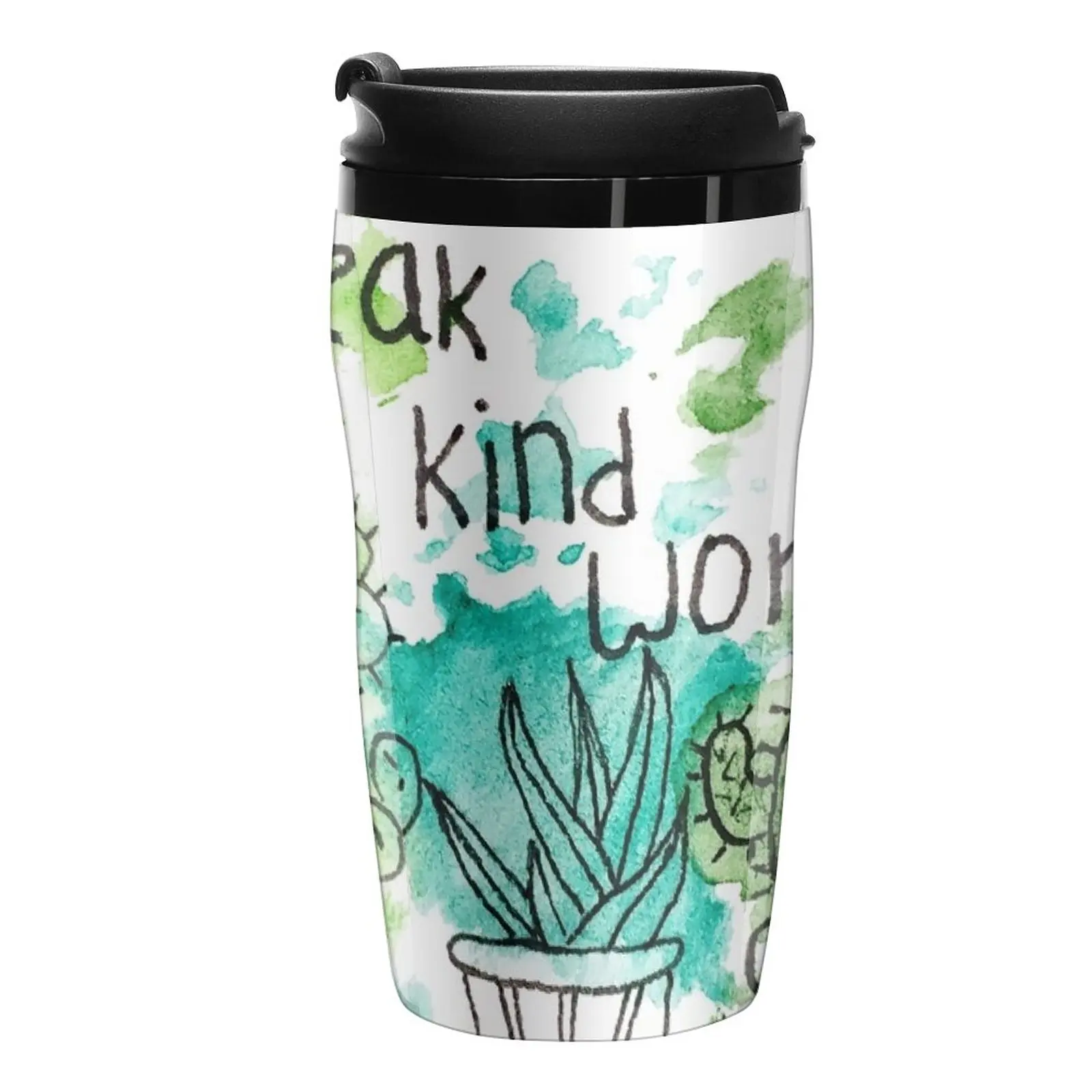 

Speak Kind Words Travel Coffee Mug Cups And Mugs Black Coffee Cup Luxury Coffee Cup