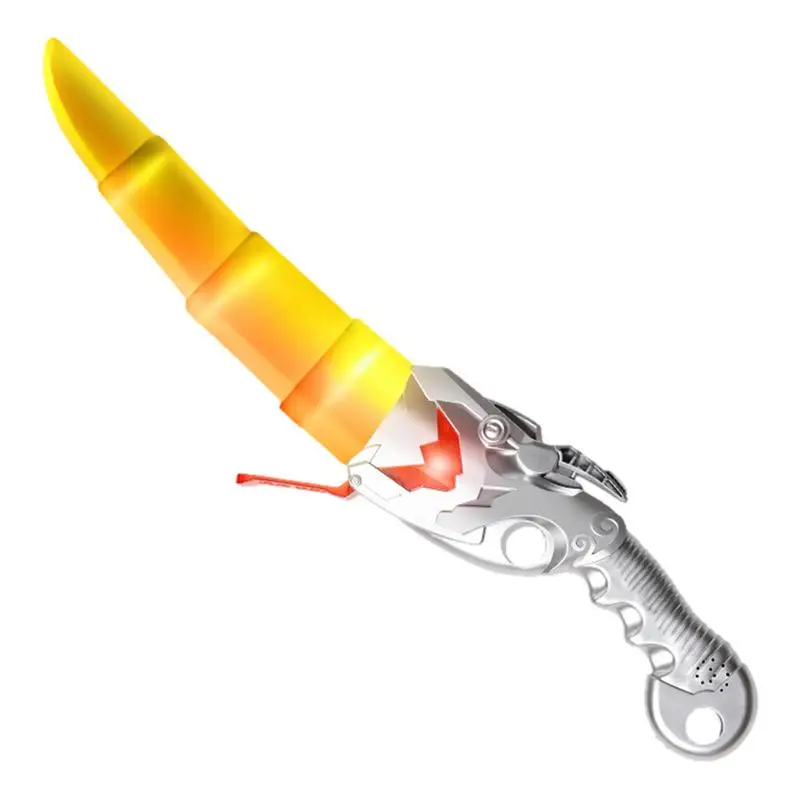 

Telescopic Swords Toy Halloween Toys Kids Auto-rotate Pop-out Light Up Halloween Dress-Up Toy Multiple Sound And Light Effects