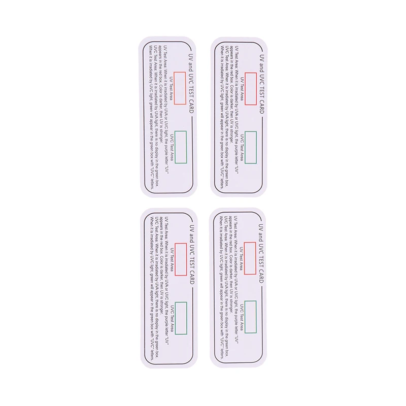 Uv test card 10PCS Light Ultraviolet Sterilization Test Cards UVA UVC Test Cards Light Wavelength Indicator UV test Accessories