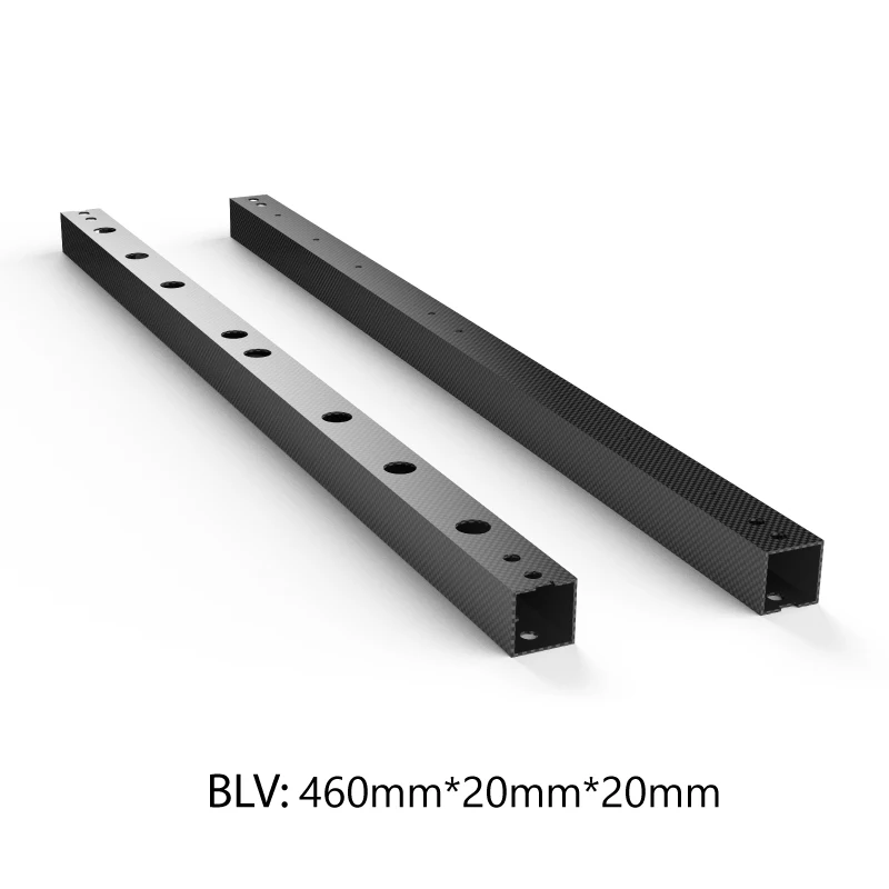 Mellow Peças Cnc Blv-cf-tubo de Perfuração de Fibra de Carbono Rolo Envolto Sarja Tubo Quadrado para Blv Mgn Cubo Impressora 3d - Imagem 5