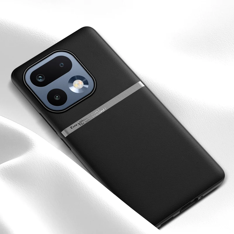 Luxurious Leather Shockproof Bumper Case with Skin-Friendly Feel