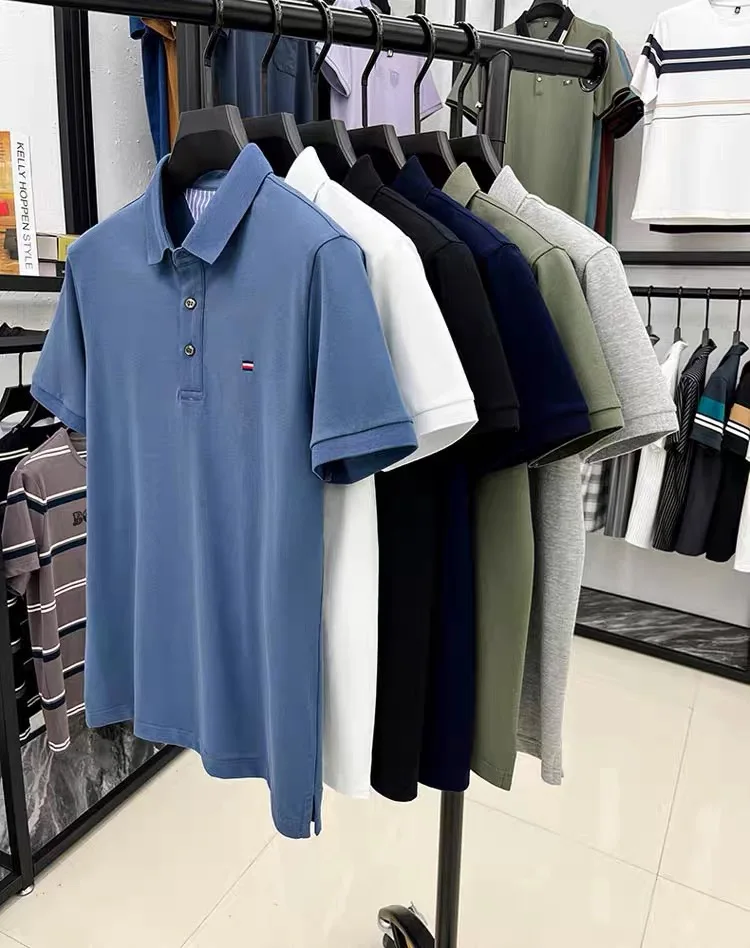 High quality brand summer new men's short sleeve fashionable striped golf polo shirt high-end designer design embroidered Tshirt 26 Sadc5be2757d04713ba62ed0a40b67992i