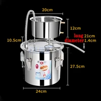 10L Water Distiller Wine Steamer Brewing Equipment Roasting Wine Machine Water Filter Wine Brandy Essential Oil Brewing Kit 2