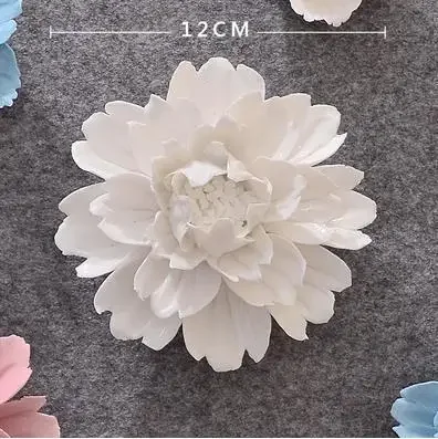 Creative Ceramic Flowers Peony Flowers And Cherry Blossoms Decorative Arts And Crafts Wall Decorations Home Decor