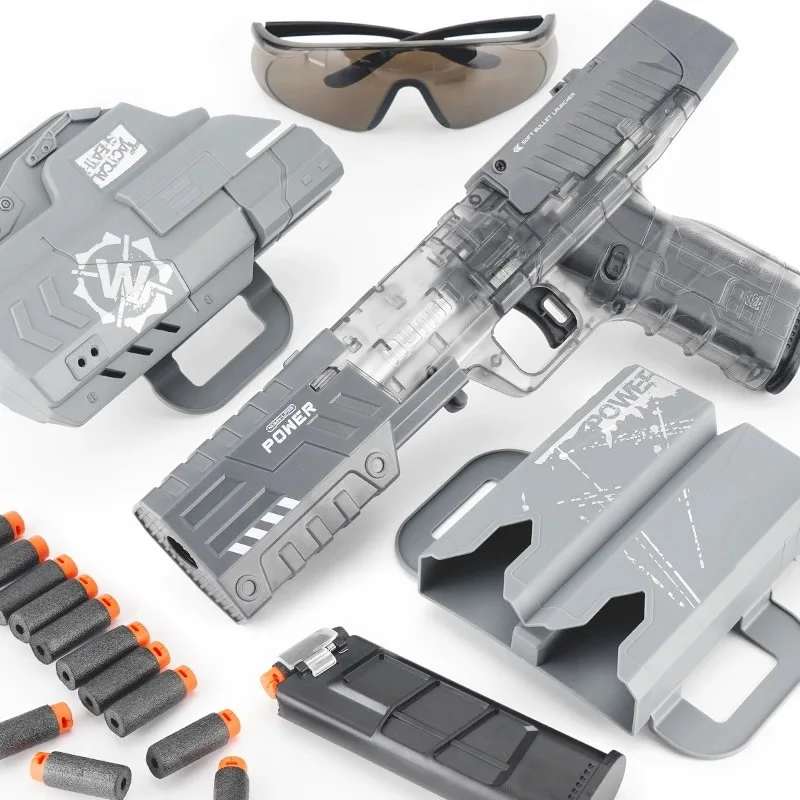 FUN PLUS LH LP55 soft bullet toy gun boy plastic soft bullet gun toy small pistol toy for children 2