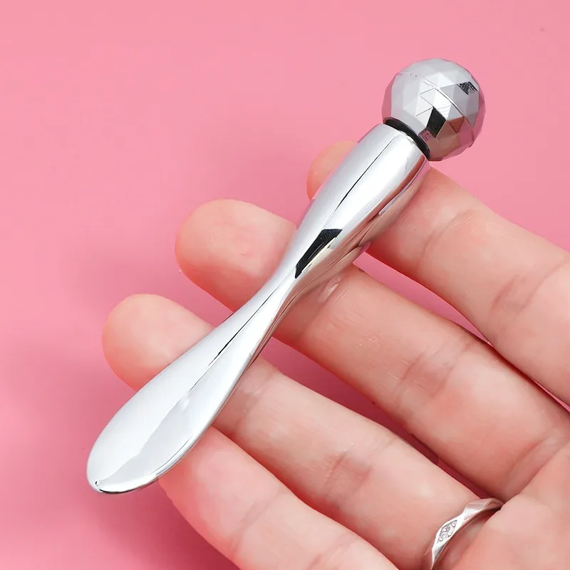 

Diamond Eye Cream Massage Stick Ball Eye Massage Stick Metal Double Head Cream Tool Cream Spoon Apply Massage Spoon