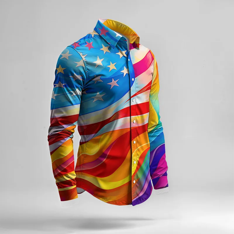 2025 New Style Spring Summer Men Shirt Set Brand Print Fashion Simple Two Piece Set Mens Luxury Lightweight Party Long Sleeves S_voghion.com
