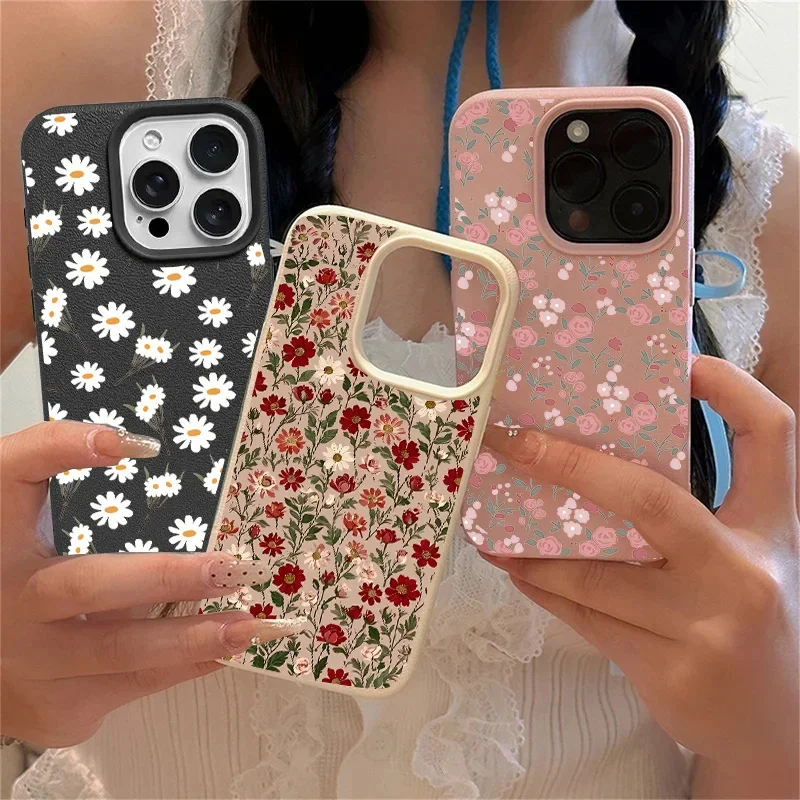 Vibrant Daisy Leaves Flower Phone Case