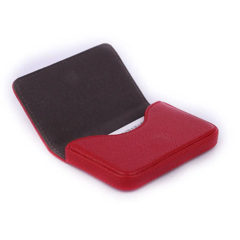 Frauen Männer Visitenkarte halter Pu Leder Brieftasche Pu Leder Geschäfts mann Stil Kreditkarten halter Geldbörse – Detail 8