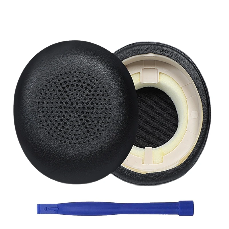 

Leather Ear Pads Ear Cushions for Jabra ELITE 45H Headphone Round Ear Cups EarPads Replacement